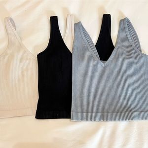 Three Piece Aura Crop/Tank Tops